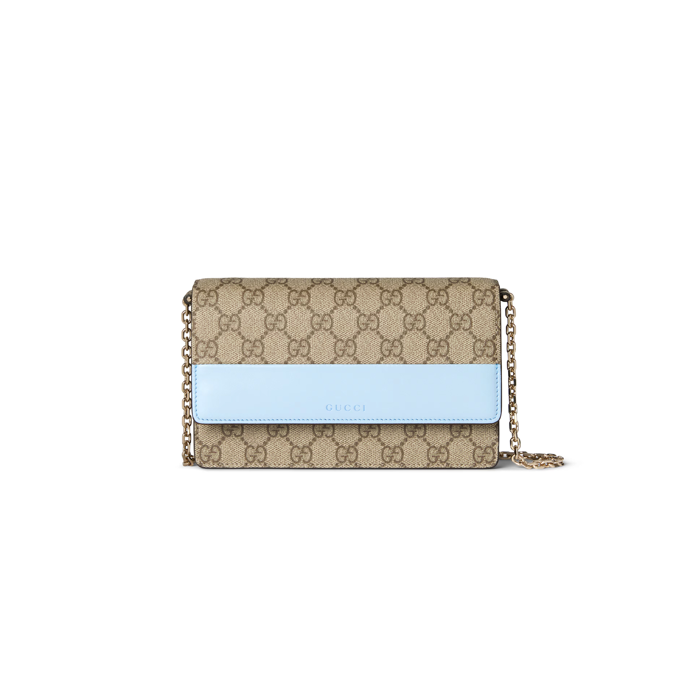 GUCCI GG EMBLEM WALLET ON CHAIN 838151 (20*13*4cm) GUCCI GG EMBLEM WALLET ON CHAIN 838151 (20*13*4cm)